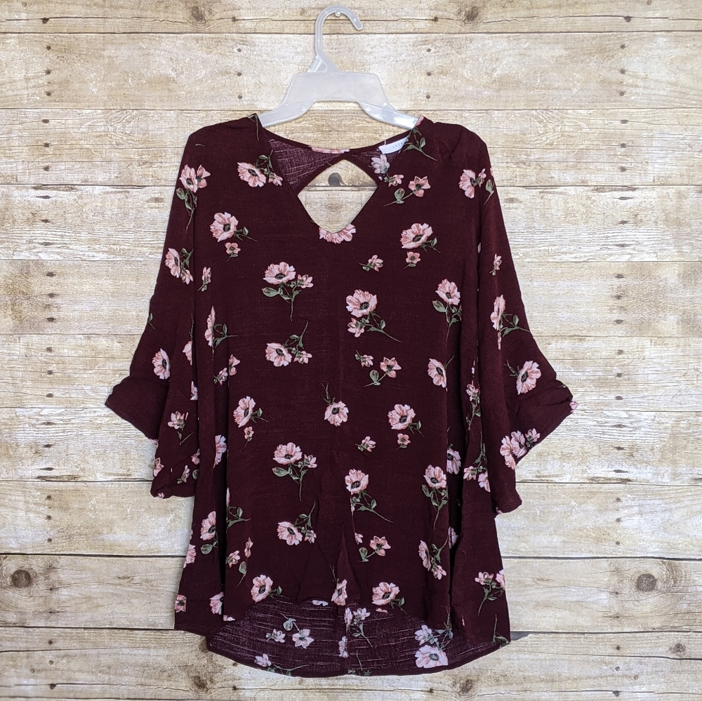 LUSH Floral Keyhole Dress